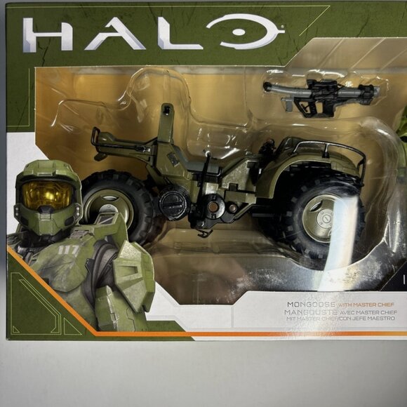 Halo Infinite Mongoose ATV Four-Wheeler With Master Chief Action Figure New - Picture 3 of 5